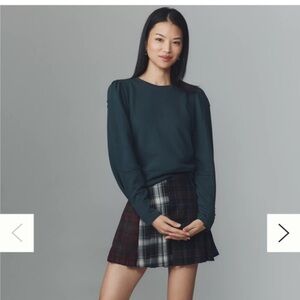 Anthropologie elevated puff sleeve sweatshirt